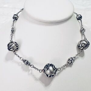 Beautiful Brighton Faux Pearl & Crystal Necklace